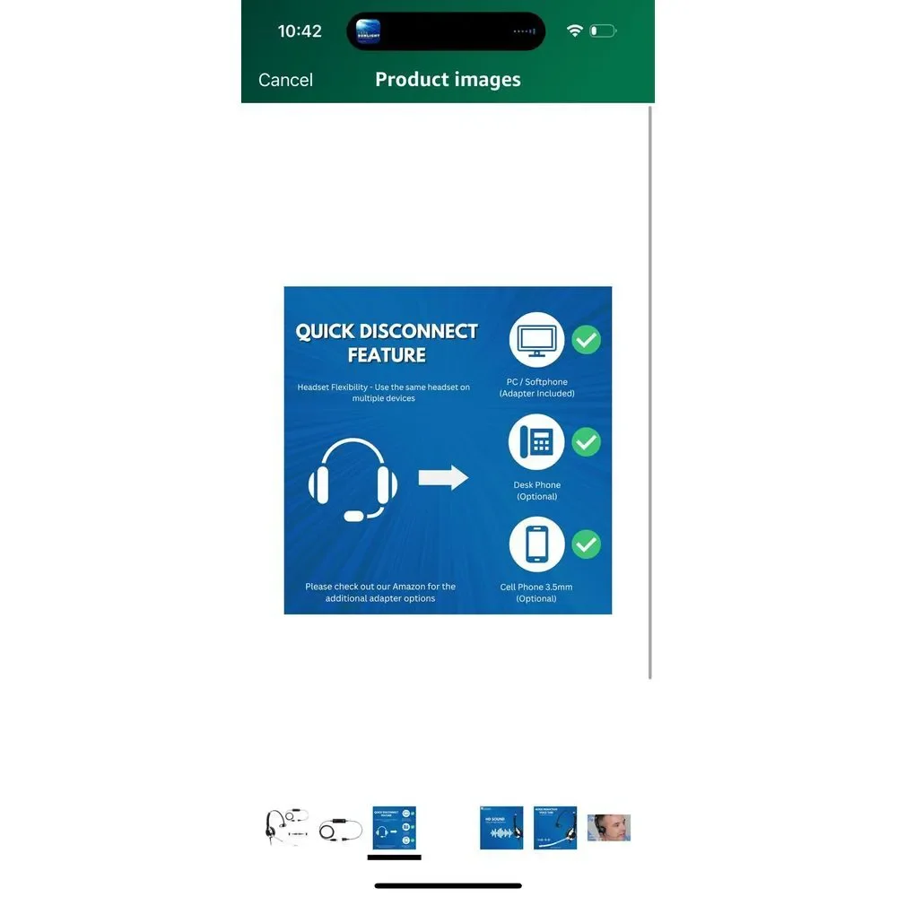 TruVoice HD-300 Deluxe Single Ear Headset‎ with Noise Reduction Voice Tube